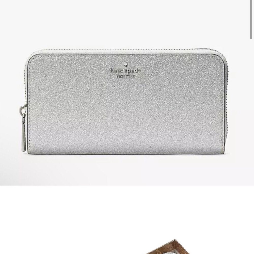 Kate Spade Silver Glitter Wallet